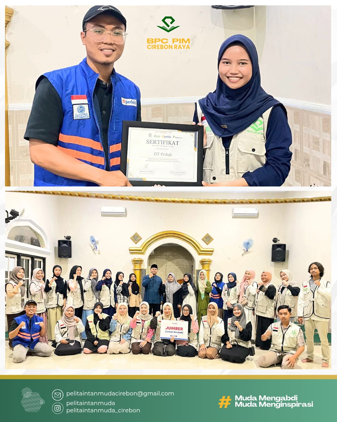 Pelita Intan Muda Cirebon Raya dan DT Peduli Gelar Program Jumat Kenyang Batch 1: Bangun Semangat Peduli Lewat Aksi Nyata